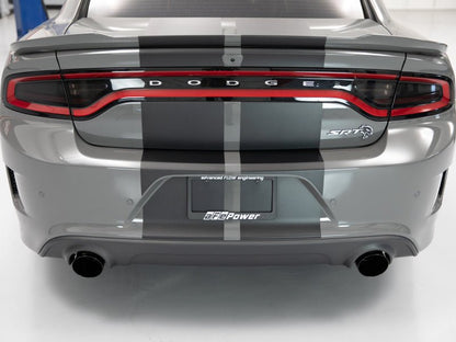 aFe MACH Force - XP 4 - 1/2in Black OE Replacement Exhaust Tips - 15 - 19 Dodge Charger/Hellcat - Tips - aFe