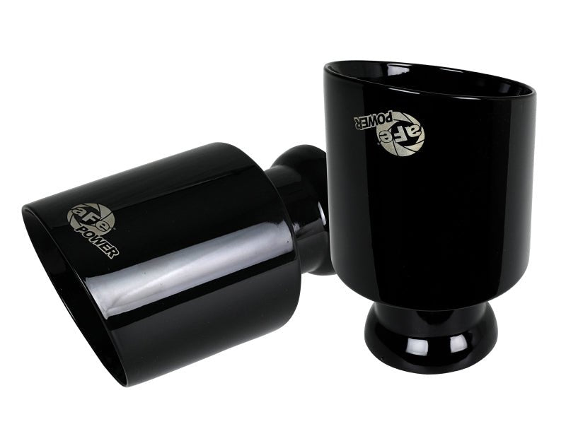 aFe MACH Force - XP 4 - 1/2in Black OE Replacement Exhaust Tips - 15 - 19 Dodge Charger/Hellcat - Tips - aFe
