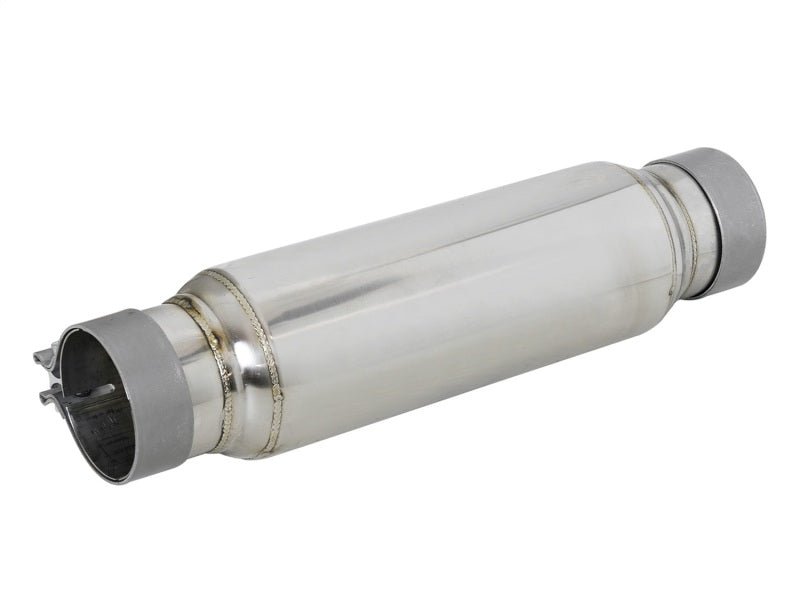 aFe MACH Force - Xp 409 SS Resonator 3in. Inlet/Outlet / 4in. Diameter / 12in. Body / 16in. Length - X Pipes - aFe