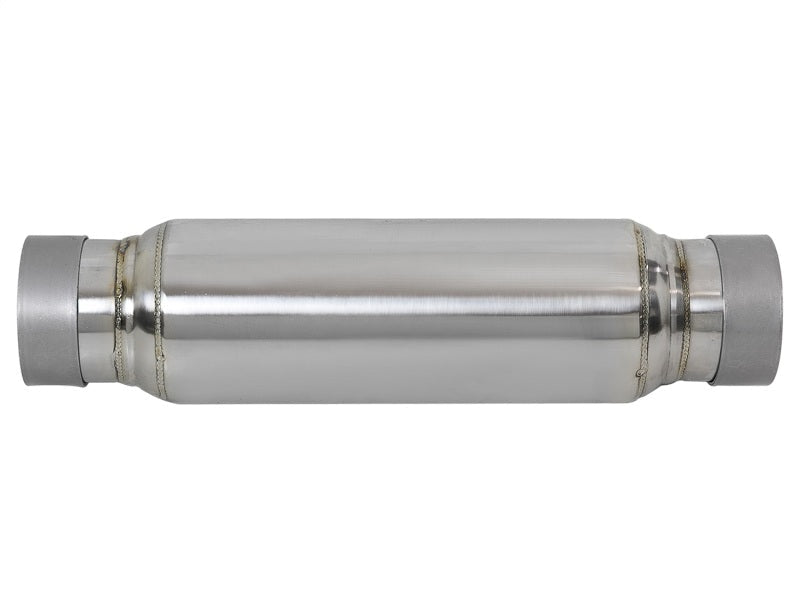 aFe MACH Force - Xp 409 SS Resonator 3in. Inlet/Outlet / 4in. Diameter / 12in. Body / 16in. Length - X Pipes - aFe