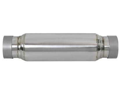 aFe MACH Force - Xp 409 SS Resonator 3in. Inlet/Outlet / 4in. Diameter / 12in. Body / 16in. Length - X Pipes - aFe