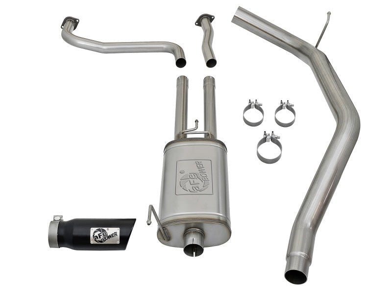 aFe MACHForce XP 2.5in Cat - Back Exhaust System w/ Black Tip Nissan Frontier 17 - 19 V8 - 5.6L - Catback - aFe
