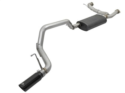 aFe MACHForce XP 3in 304 SS Cat - Back Exhausts w/ Black Tips 10 - 17 Nissan Patrol (Y62) V8 - 5.6L - Catback - aFe