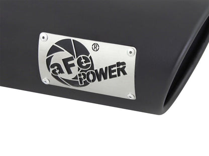 aFe MACHForce XP 3in Inlet x 4in Outlet x 9in Length Clamp - On Black Tip - Catback - aFe