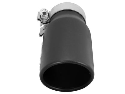 aFe MACHForce XP 3in Inlet x 4in Outlet x 9in Length Clamp - On Black Tip - Catback - aFe