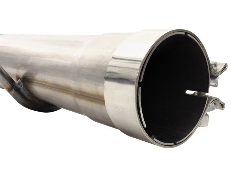 aFe MACHForce XP Exhaust 3in - 3.5in SS Single Side Ext CB w/ Polish Tip 99 - 04 Ford F - 250 V8 5.4L/6.8L - Catback - aFe
