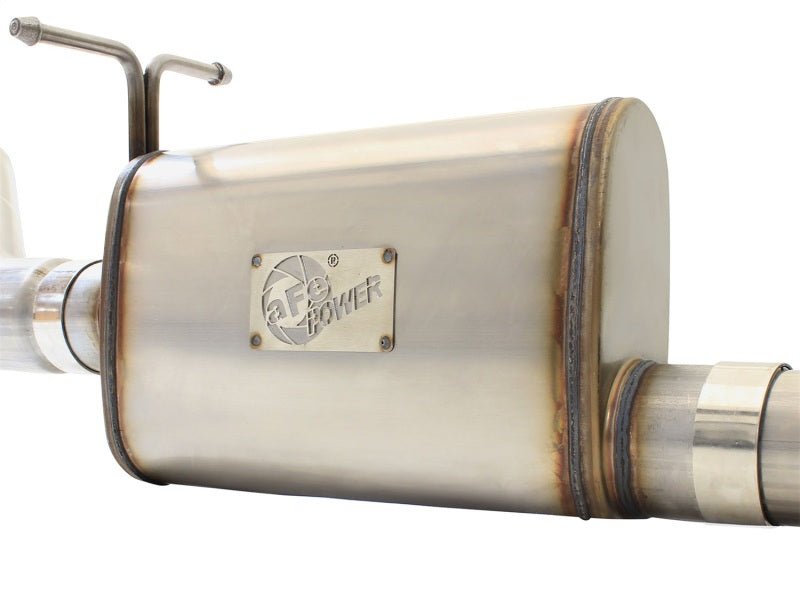 aFe MACHForce XP Exhaust 3in - 3.5in SS Single Side Ext CB w/ Polish Tip 99 - 04 Ford F - 250 V8 5.4L/6.8L - Catback - aFe