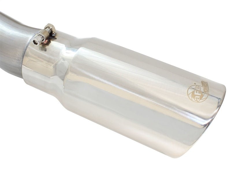 aFe MACHForce XP Exhaust 3in - 3.5in SS Single Side Ext CB w/ Polish Tip 99 - 04 Ford F - 250 V8 5.4L/6.8L - Catback - aFe