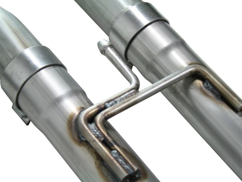 aFe MACHForce XP Exhaust Cat - Back 2.5/3in SS - 409 w/ Polished Tip 04 - 12 Nissan Titan V8 5.6L - Catback - aFe