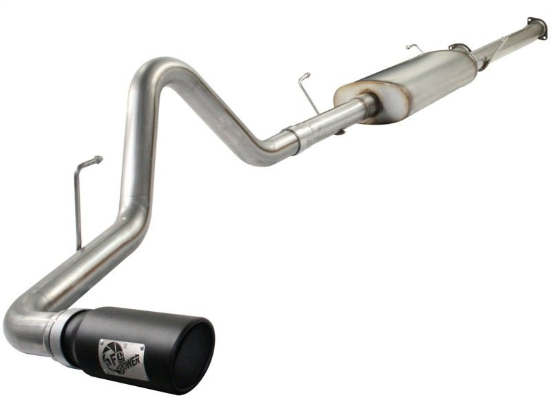 aFe MACHForce XP Exhausts Cat - Back SS - 409 EXH CB Toyota Tundra 10 - 11 V8 - 5.7L 145.7 WB (blk tip) - Catback - aFe