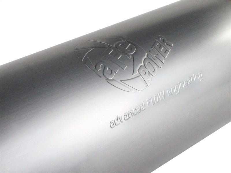 aFe MACHForce XP Exhausts Mufflers SS - 409 EXH Muffler 4 ID In/Out 8 Dia - Catback - aFe