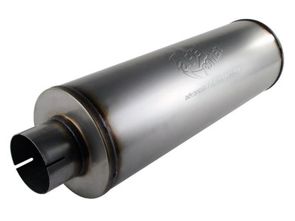 aFe MACHForce XP Exhausts Mufflers SS - 409 EXH Muffler 4 ID In/Out 8 Dia - Catback - aFe