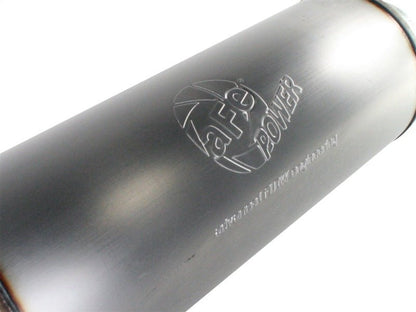 aFe MACHForce XP Exhausts Mufflers SS - 409 EXH Muffler 5 ID In/Out 8 Dia - Catback - aFe