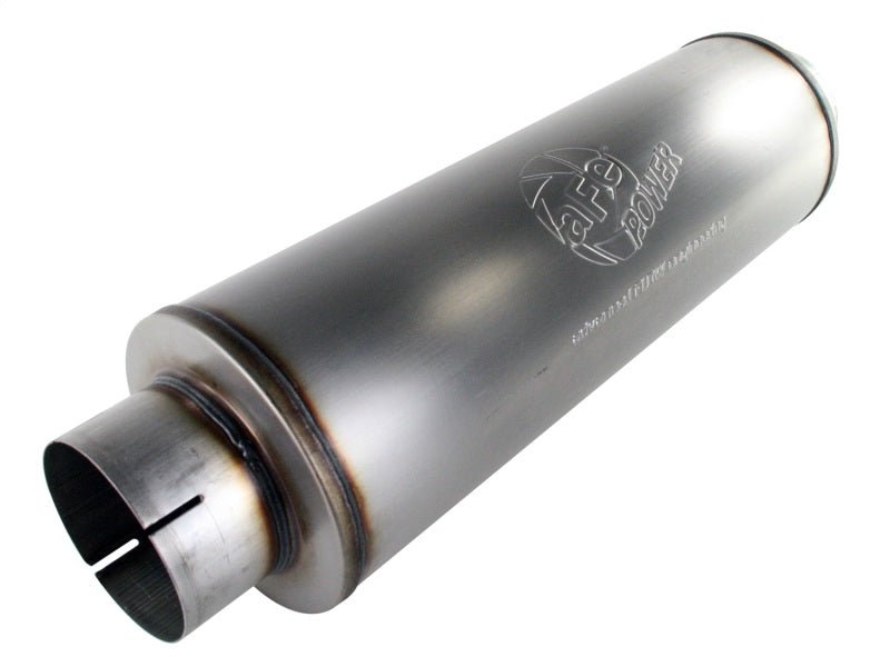 aFe MACHForce XP Exhausts Mufflers SS - 409 EXH Muffler 5 ID In/Out 8 Dia - Catback - aFe