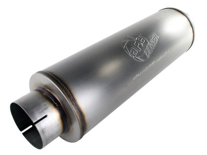 aFe MACHForce XP Exhausts Mufflers SS - 409 EXH Muffler 5 ID In/Out 8 Dia - Catback - aFe