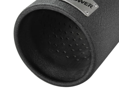 aFe MACHForce XP Exhausts Tips SS - 304 EXH Tip 3in x 4Out x 12L Bolt - On (blk) - Catback - aFe
