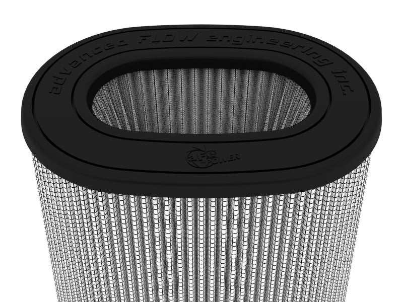 aFe Magnum FLOW Pro DRY S Air Filter 6.75x4.75 Flange 8.25x6.25 Base (Mt2) 7.25x5 Top 8.5 Height - Air Filters - Universal Fit - aFe