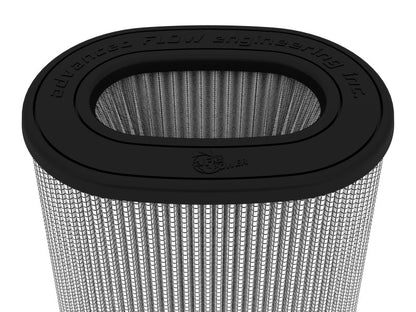 aFe Magnum FLOW Pro DRY S Air Filter 6.75x4.75 Flange 8.25x6.25 Base (Mt2) 7.25x5 Top 8.5 Height - Air Filters - Universal Fit - aFe