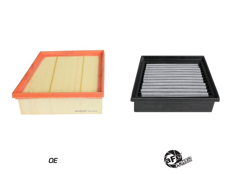 aFe MagnumFLOW Pro DRY S OE Replacement Filter 14 - 19 Ford Fiesta 1.6L Turbo - Air Filters - Direct Fit - aFe