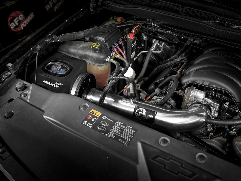aFe Momentum XP Cold Air Intake System w/ Pro 5R Media Brushed 14 - 19 GM Silverado/Sierra 1500 - Cold Air Intakes - aFe