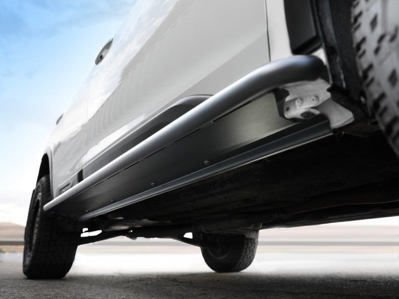 aFe POWER 20 - 23 Subaru Outback H4 2.4L (t) / H4 2.5L Terra Guard Trail Slider Steps - Black - Nerf Bars - aFe