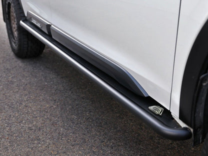 aFe POWER 20 - 23 Subaru Outback H4 2.4L (t) / H4 2.5L Terra Guard Trail Slider Steps - Black - Nerf Bars - aFe
