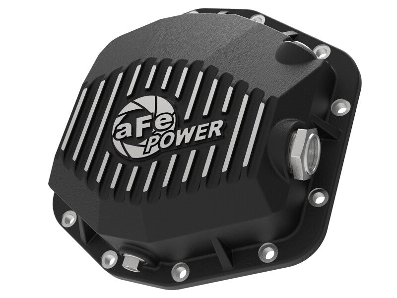 aFe POWER 2021 Ford Bronco w/ Dana M220 Differential Cover Black Street Series w/ Machined Fins - Diff Covers - aFe