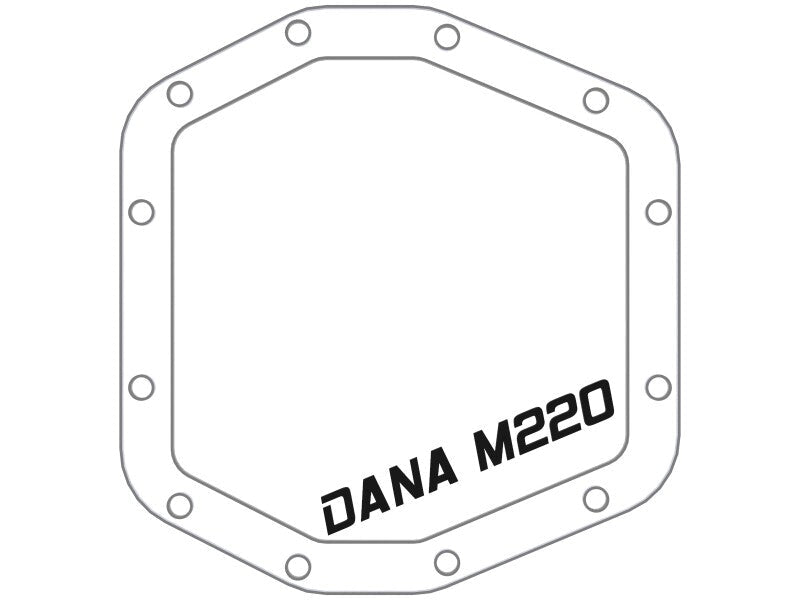 aFe POWER 2021 Ford Bronco w/ Dana M220 Differential Cover Black Street Series w/ Machined Fins - Diff Covers - aFe