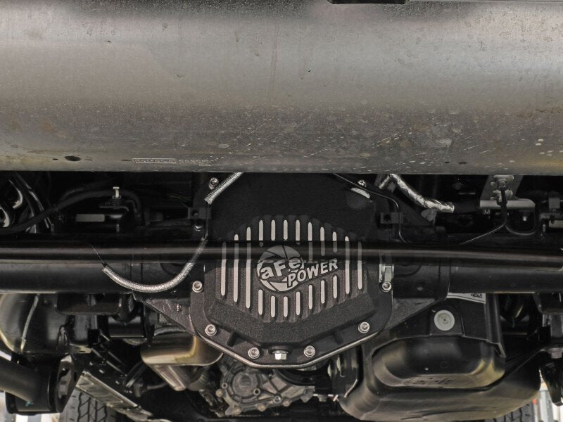 aFe POWER 2021 Ford Bronco w/ Dana M220 Differential Cover Black Street Series w/ Machined Fins - Diff Covers - aFe