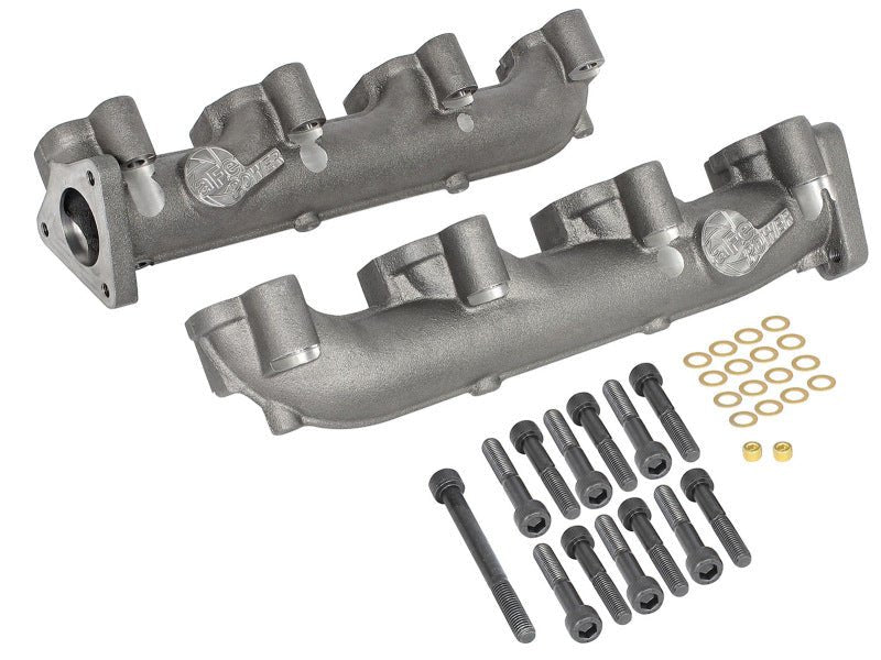 aFe Power BladeRunner Ported Ductile Iron Exhaust Manifold 01 - 16 GM Diesel Trucks V8 - 6.6L (td) - Headers & Manifolds - aFe