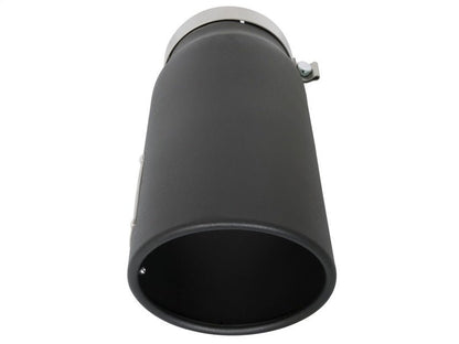 aFe Power MACH Force - Xp 5in In x 6in Out x 15in L Bolt - On 409 SS Exhaust Tip - Black - Catback - aFe