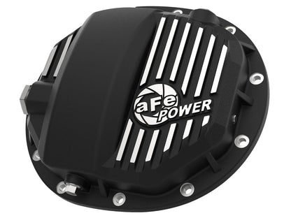 aFe Power Pro Series AAM 9.5/9.76 Rear Diff Cover Black w/Mach Fins 14 - 19 GM Silverado/Sierra 1500 - Diff Covers - aFe