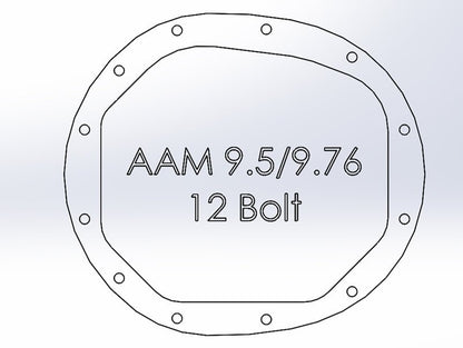 aFe Power Pro Series AAM 9.5/9.76 Rear Diff Cover Black w/Mach Fins 14 - 19 GM Silverado/Sierra 1500 - Diff Covers - aFe
