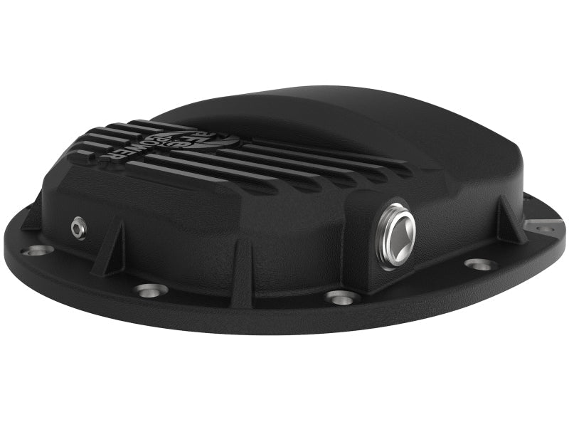 aFe Power Pro Series AAM 9.5/9.76 Rear Diff Cover Black w/Mach Fins 14 - 19 GM Silverado/Sierra 1500 - Diff Covers - aFe