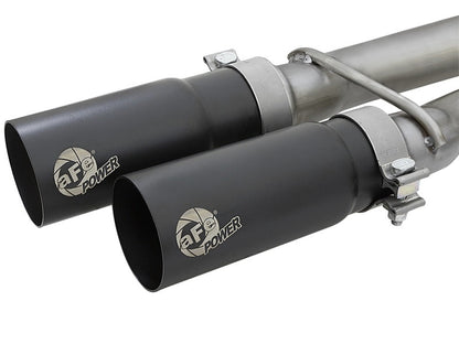 aFe POWER Rebel Series 2 - 1/2in 409 SS Cat Back Exhaust w/ Black Tips 16 - 17 Nissan Titan V8 5.6L - Catback - aFe