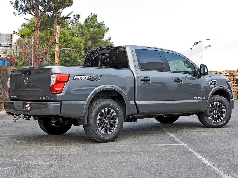 aFe POWER Rebel Series 2 - 1/2in 409 SS Cat Back Exhaust w/ Black Tips 16 - 17 Nissan Titan V8 5.6L - Catback - aFe