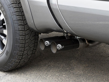 aFe POWER Rebel Series 2 - 1/2in 409 SS Cat Back Exhaust w/ Black Tips 16 - 17 Nissan Titan V8 5.6L - Catback - aFe