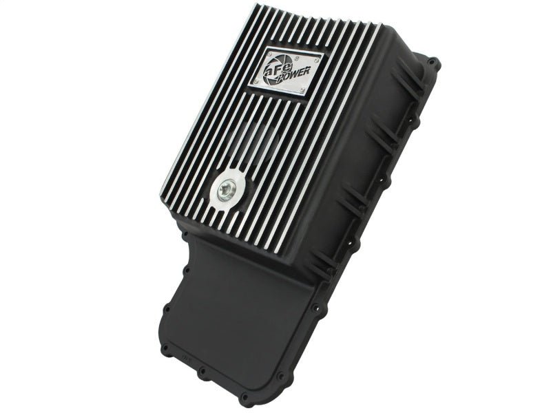 aFe Power Transmission Pan Black Machined 11 - 14 Ford 6R140 Trucks V8 6.7L (td) - Diff Covers - aFe