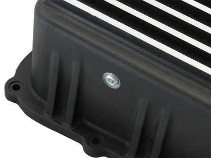 aFe Power Transmission Pan Black Machined 11 - 14 Ford 6R140 Trucks V8 6.7L (td) - Diff Covers - aFe
