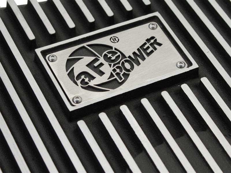 aFe Power Transmission Pan Black Machined 11 - 14 Ford 6R140 Trucks V8 6.7L (td) - Diff Covers - aFe