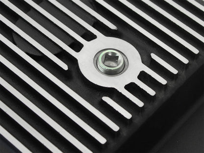 aFe Power Transmission Pan Black Machined 11 - 14 Ford 6R140 Trucks V8 6.7L (td) - Diff Covers - aFe