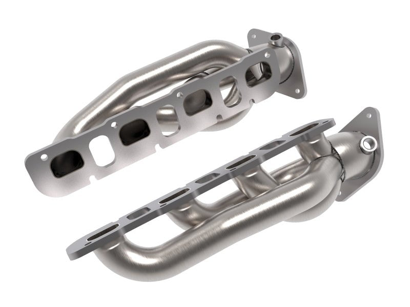 aFe Power Twisted Steel 304SS Shorty Header 2021 Ram 1500 TRX V8 - 6.2L (uncoated) - Headers & Manifolds - aFe