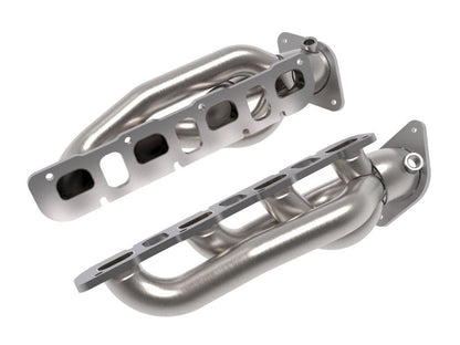 aFe Power Twisted Steel 304SS Shorty Header 2021 Ram 1500 TRX V8 - 6.2L (uncoated) - Headers & Manifolds - aFe