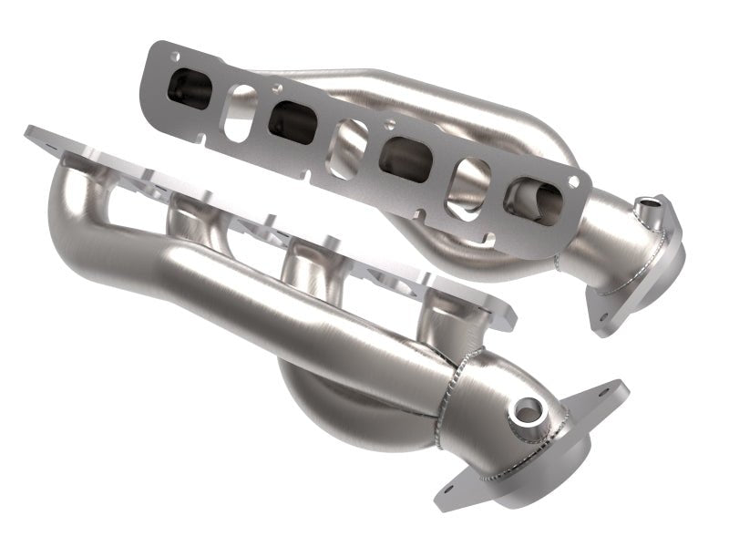 aFe Power Twisted Steel 304SS Shorty Header 2021 Ram 1500 TRX V8 - 6.2L (uncoated) - Headers & Manifolds - aFe
