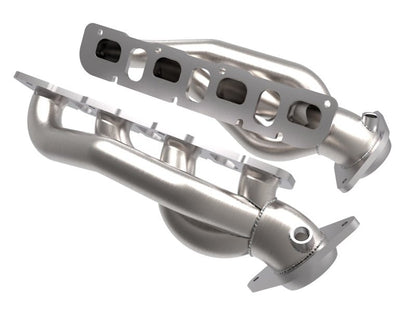 aFe Power Twisted Steel 304SS Shorty Header 2021 Ram 1500 TRX V8 - 6.2L (uncoated) - Headers & Manifolds - aFe