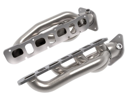 aFe Power Twisted Steel 304SS Shorty Header 2021 Ram 1500 TRX V8 - 6.2L (uncoated) - Headers & Manifolds - aFe