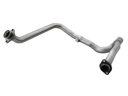 aFe Power Twisted Steel Y - Pipe Stainless Steel 2.5in 12 - 14 Jeep Wrangler V6 3.6L - Headers & Manifolds - aFe