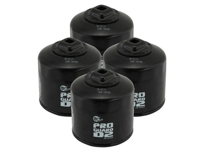 aFe Pro GUARD D2 Oil Filter 13 - 17 Scion FR - S / Subaru BRZ H4 - 2.0L (4 Pack) - Oil Filters - aFe