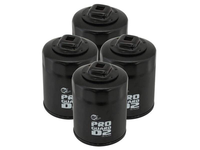 aFe Pro GUARD D2 Oil Filter 99 - 14 Nissan Trucks / 01 - 15 Honda Cars (4 Pack) - Oil Filters - aFe