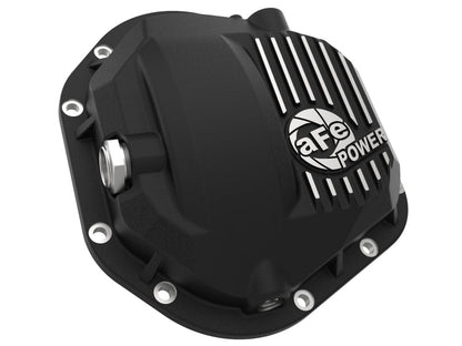 aFe Pro Series Dana 60 Front Differential Cover Black w/ Machined Fins 17 - 20 Ford Trucks (Dana 60) - Diff Covers - aFe